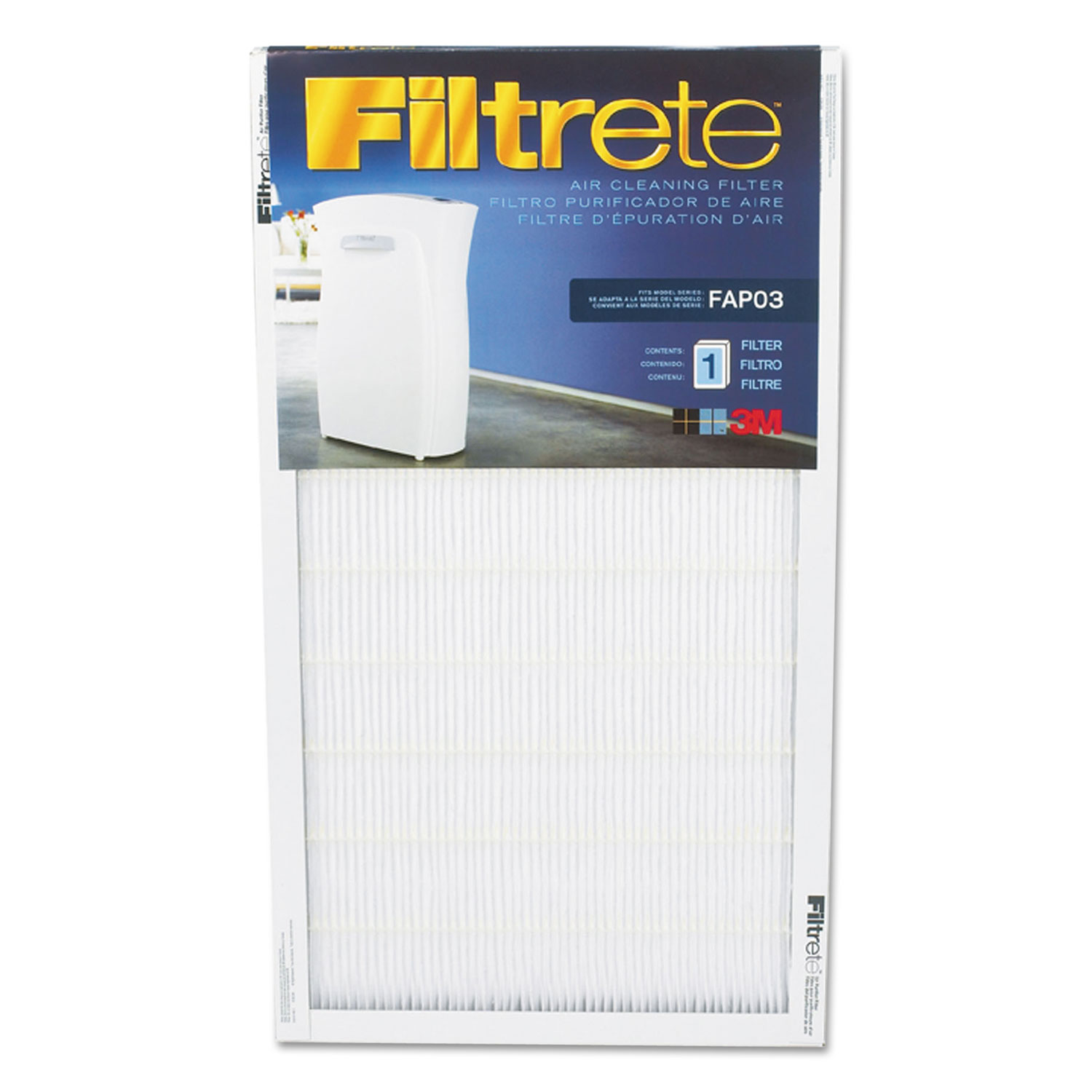  Filtrete FAPF03-4 Air Cleaning Filter, 11 3/4 x 21 1/2 (MMMFAPF034) 