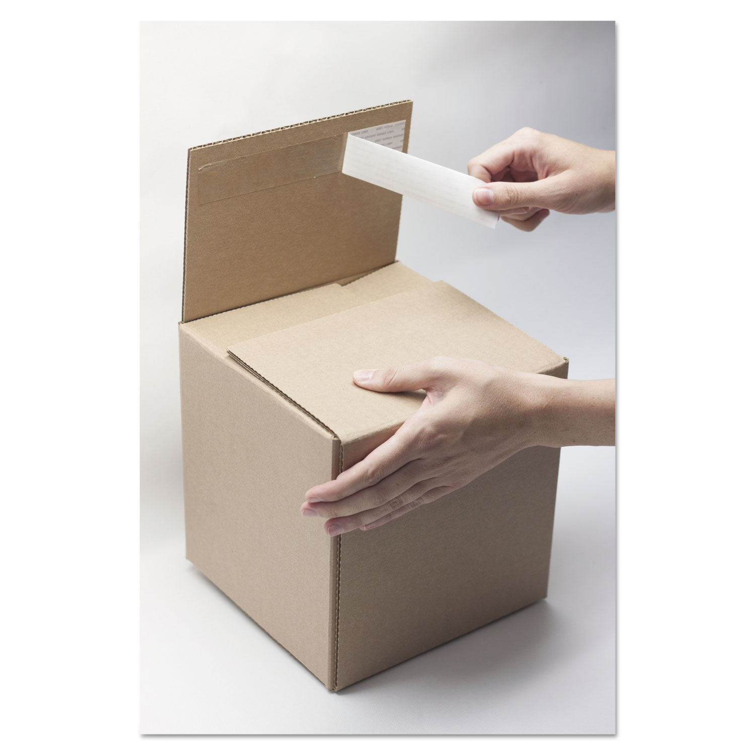 Self-Sealing Shipping Boxes, 10l x 8w x 8h, Brown Kraft, 8/Carton