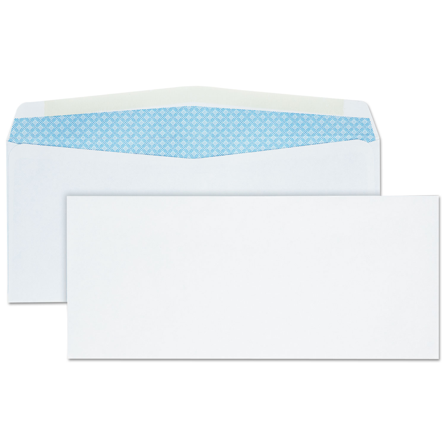 Business Envelope, #10, Commercial Flap, Gummed Closure, 4.13 x 9.5, White, 500/Box