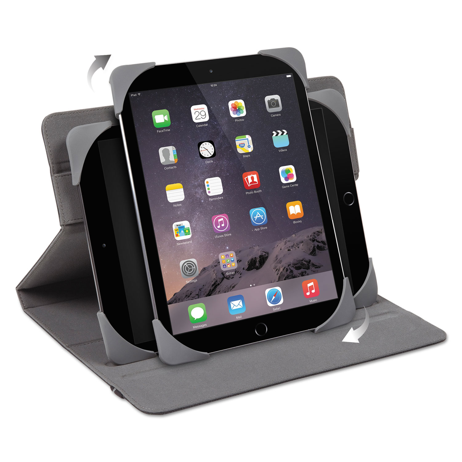 Fit-N-Grip Universal 360 Case for 9 and 10 Tablets, Black
