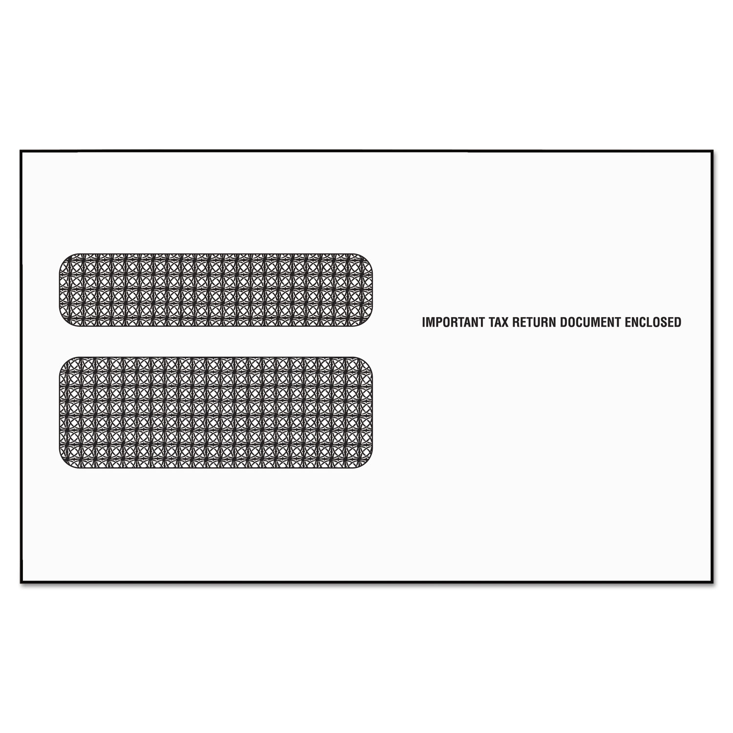 Double Window Tax Form Envelope, Continuous W2, 5 5/8 x 9 1/2, 24/Pack
