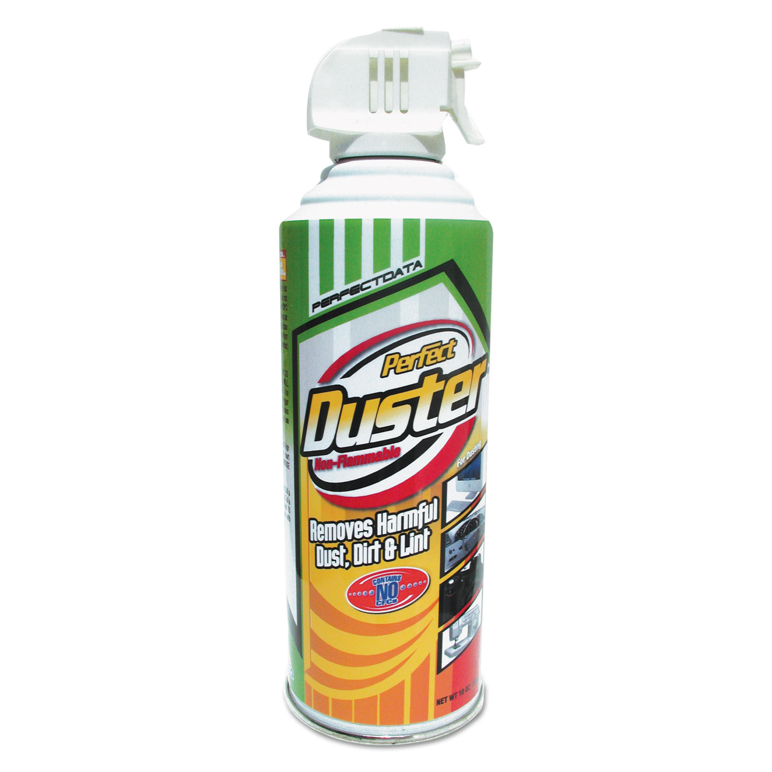 Non-Flammable Power Duster, 10 oz Can, 2/Pk