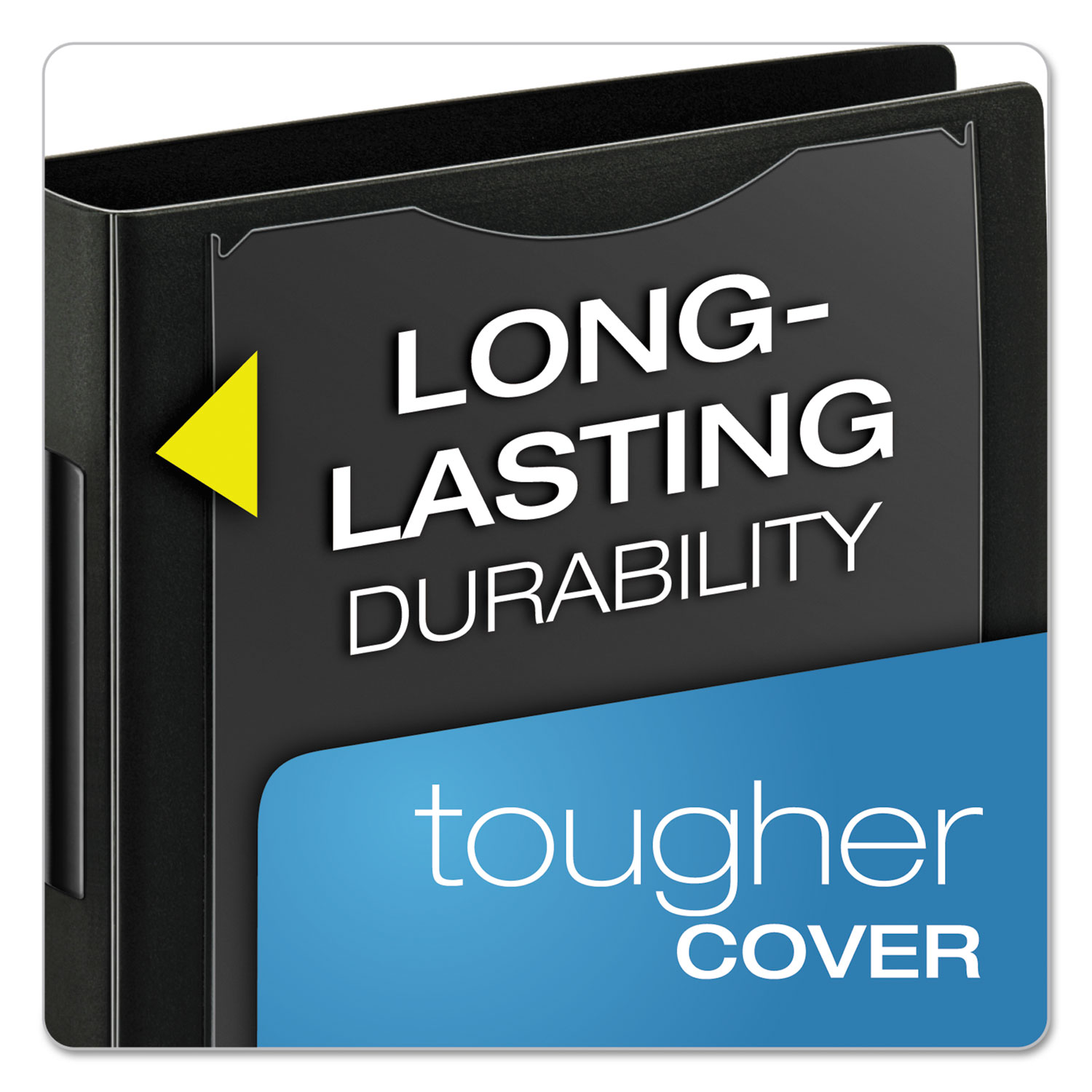 SuperLife Pro Easy-Open ClearVue Locking Slant-D Binder, 1, 11 x 8 1/2, Black