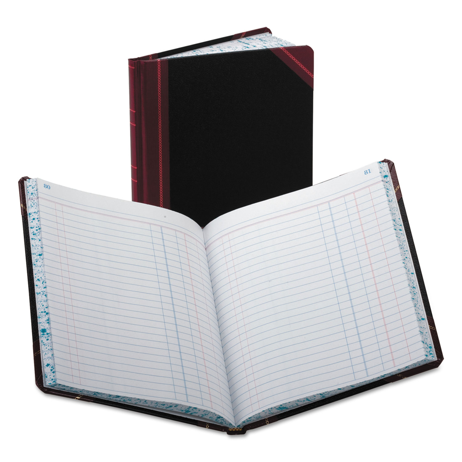  Boorum & Pease 38-150-J Record/Account Book, Journal Rule, Black/Red, 150 Pages, 9 5/8 x 7 5/8 (BOR38150J) 