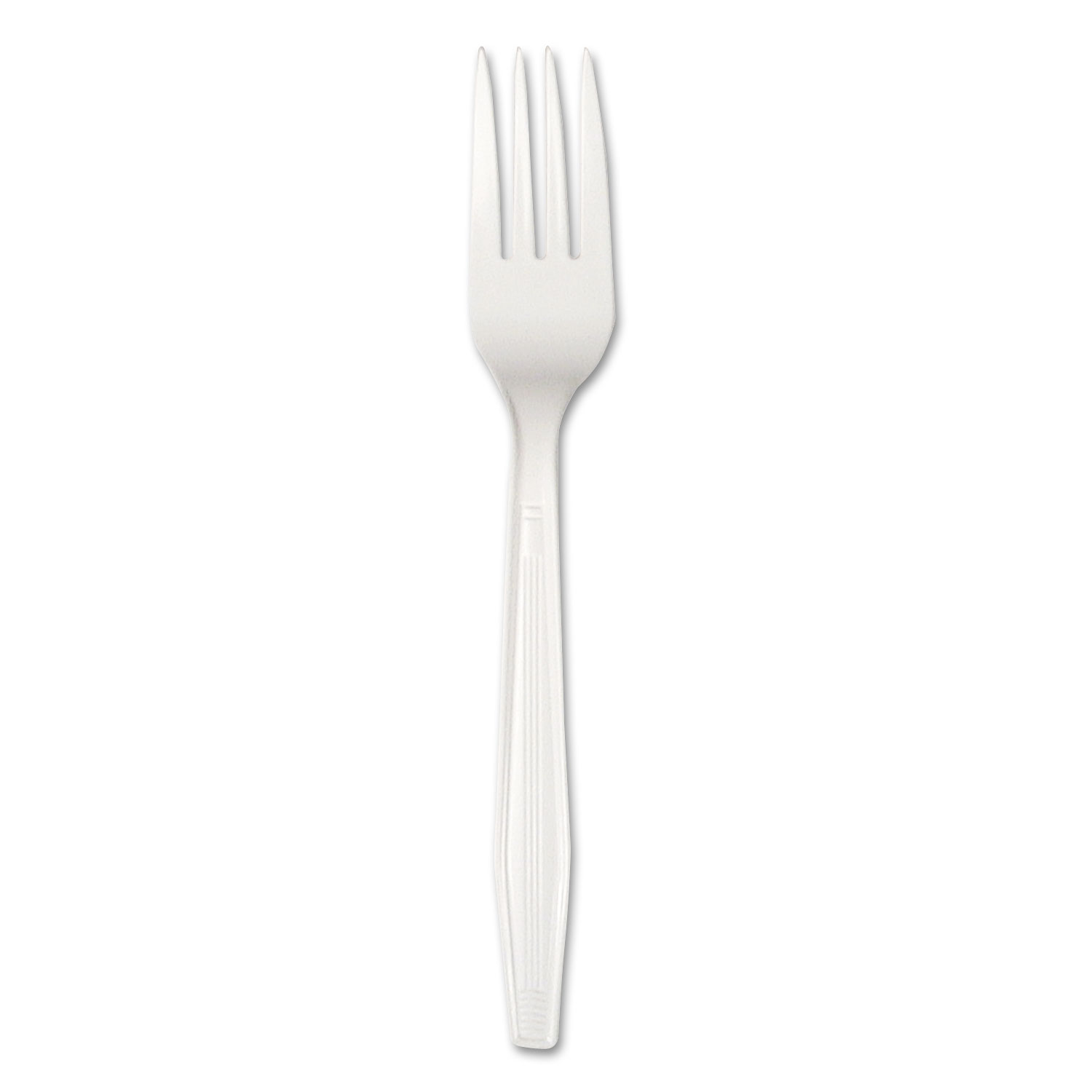 Heavyweight Polystyrene Cutlery, Fork, White, 1000/Carton