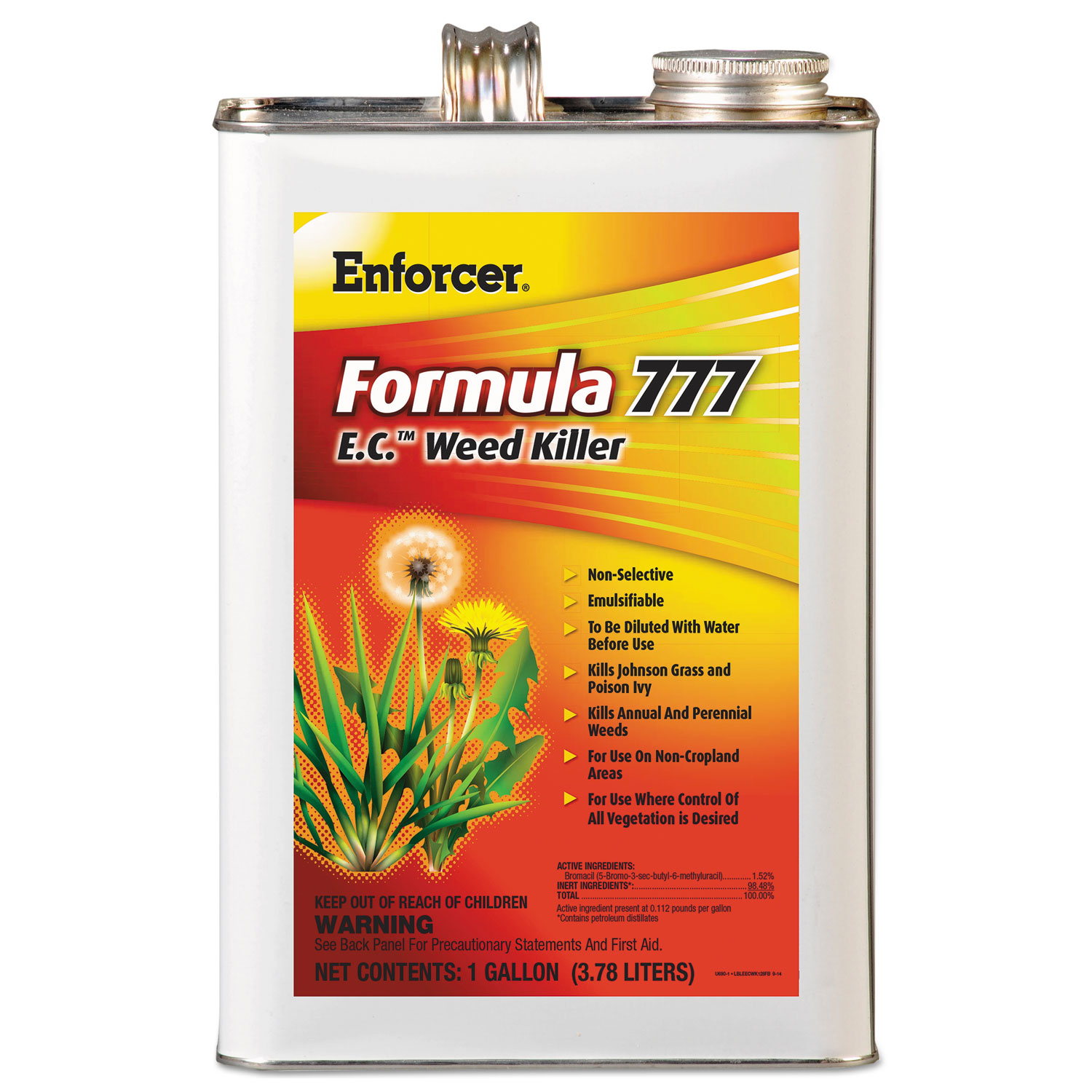  Enforcer 136423 Formula 777 E.C. Weed Killer, Non-Cropland, 1 gal Can, 4/Carton (AMR136423) 