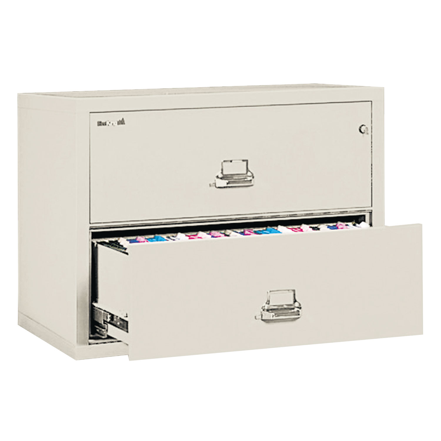Two-Drawer Lateral File, 31-1/8w x 22-1/8d, UL Listed 350°, Ltr/Legal, Parchment