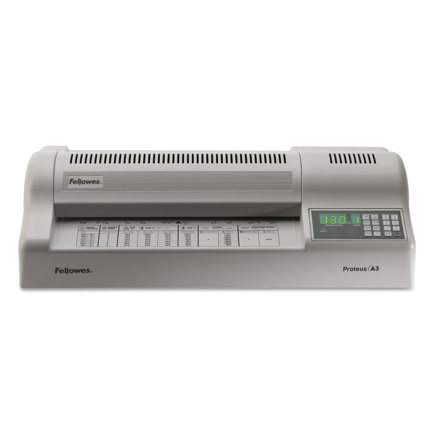  Fellowes 5709501 Proteus 125 Laminator, 12 Max Document Width, 10 mil Max Document Thickness (FEL5709501) 