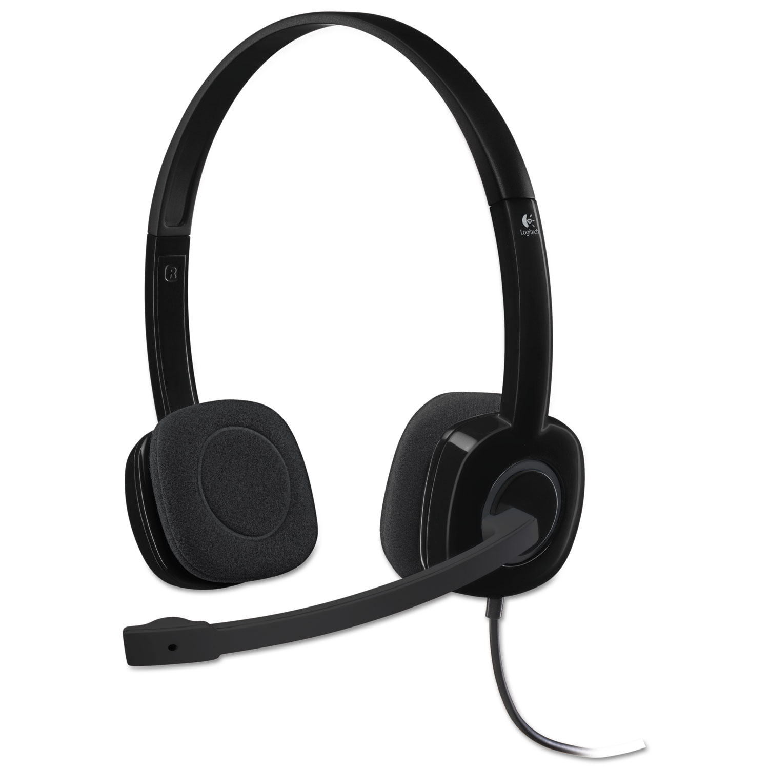  Logitech 981-000587 H151 Binaural Over-the-Head Stereo Headset, Black (LOG981000587) 