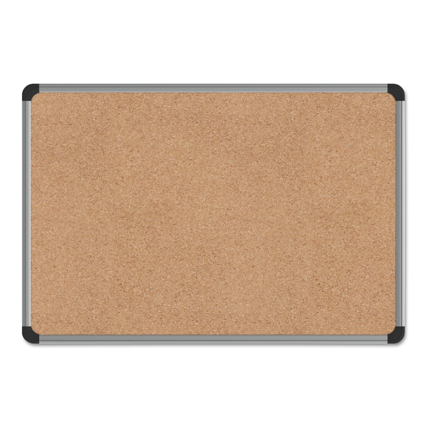  Universal UNV43712 Cork Board with Aluminum Frame, 24 x 18, Natural, Silver Frame (UNV43712) 
