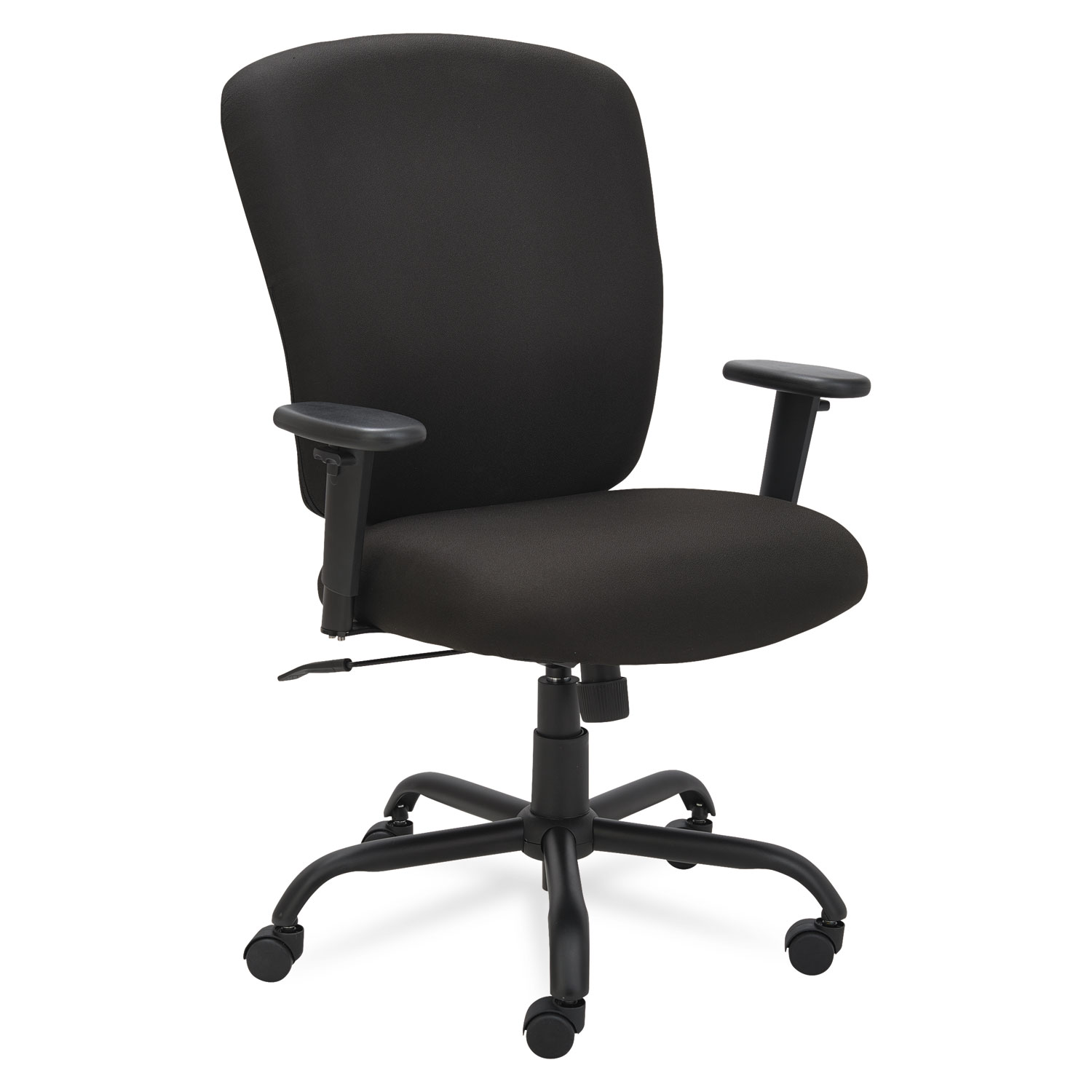 Alera Mota Series Big And Tall Chair Supports Up To 450 Lbs Black Seat Black Back Black Base