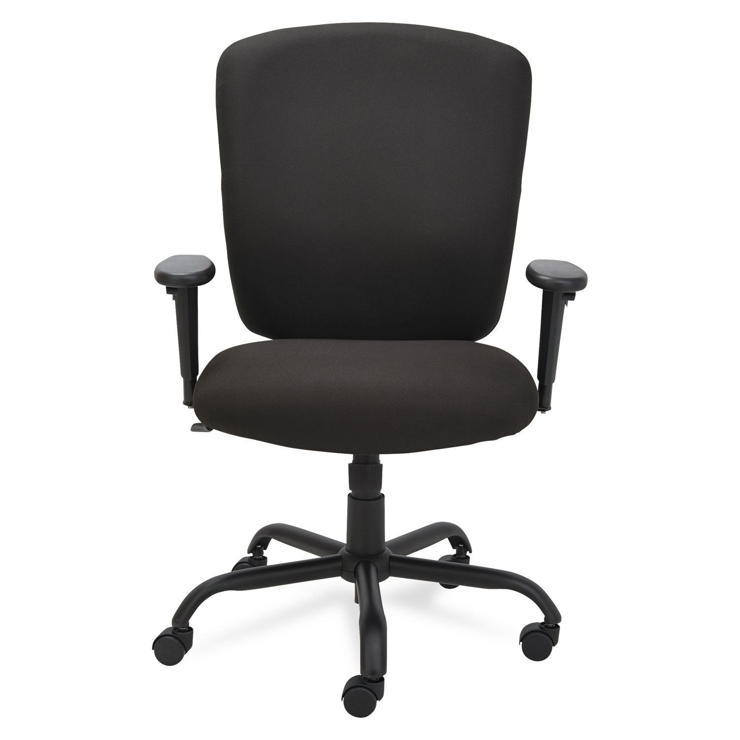 Alera Mota Series Big and Tall Chair, Supports up to 450 lbs., Black Seat/Black Back, Black Base