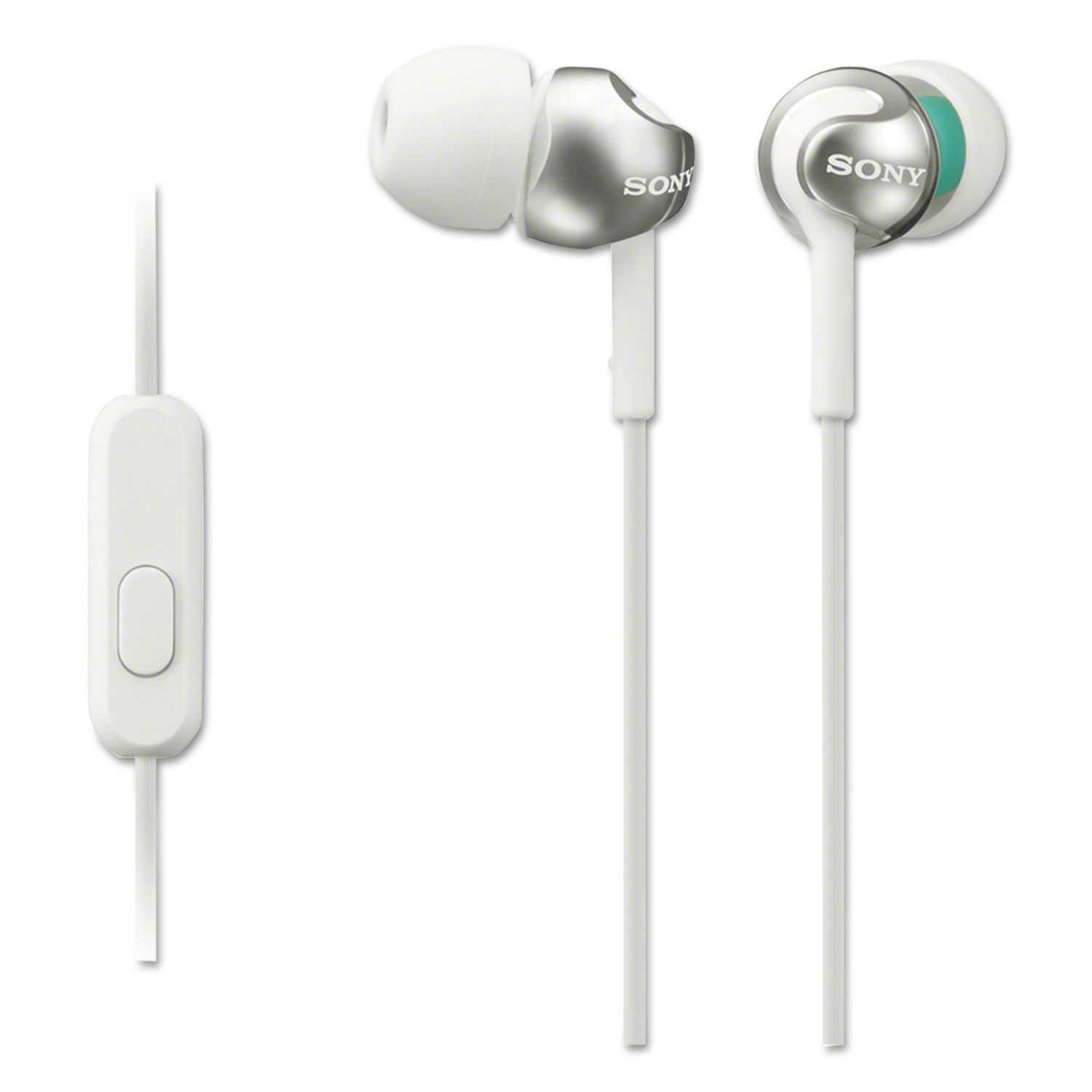  Sony MDREX110AP/W Step-up EX Series Earbud Headset, White (SONMDREX110APW) 