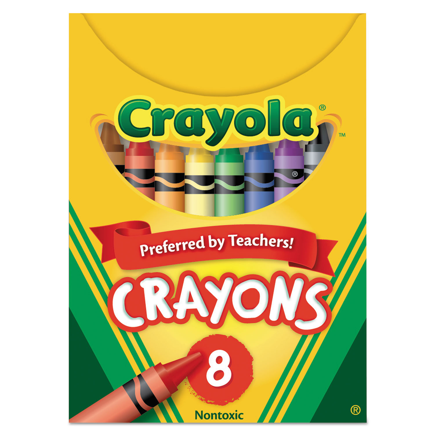 Classic Color Crayons, Tuck Box, 8 Colors - mastersupplyonline