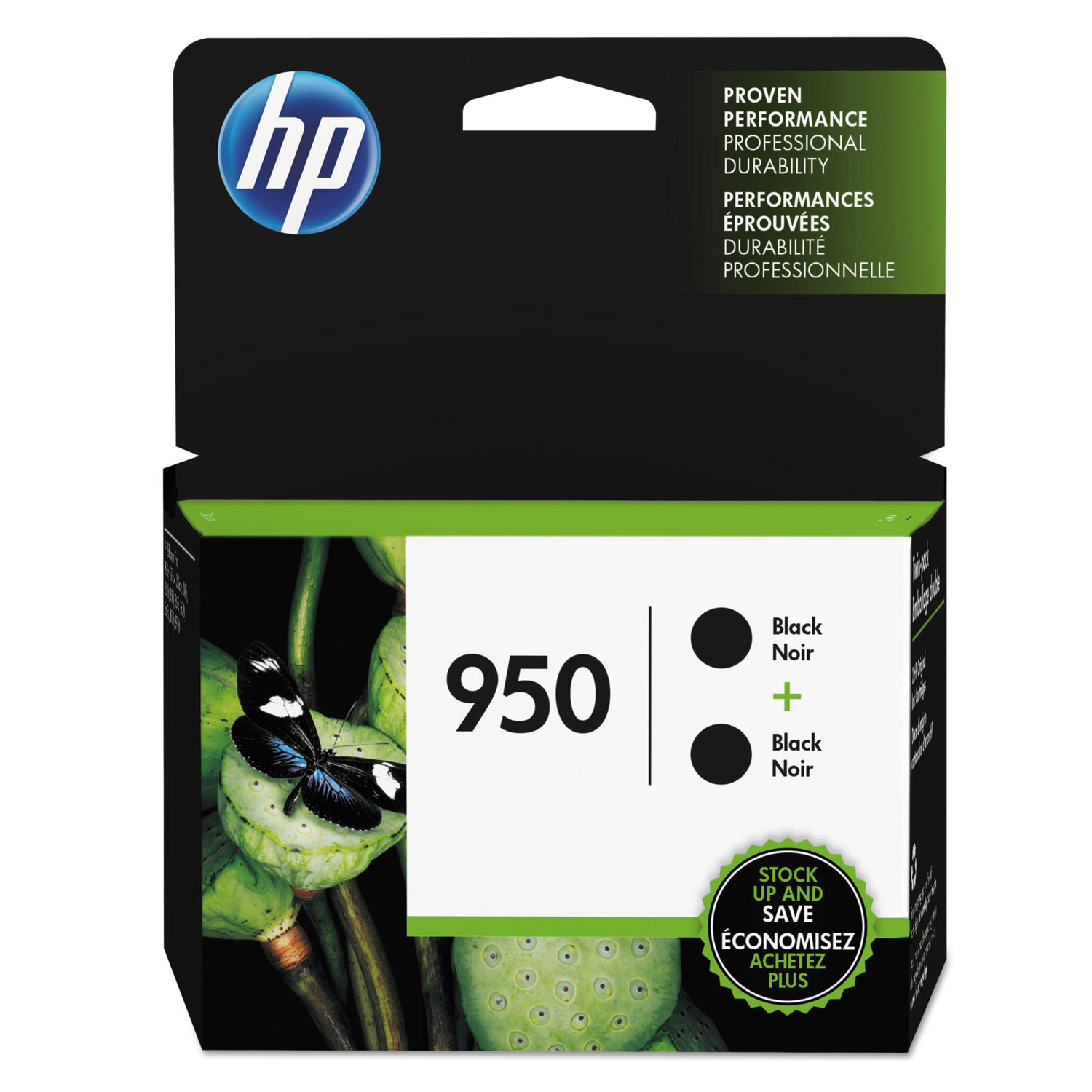  HP L0S28AN#140 HP 950, (L0S28AN) 2-pack Black Original Ink Cartridges (HEWL0S28AN) 