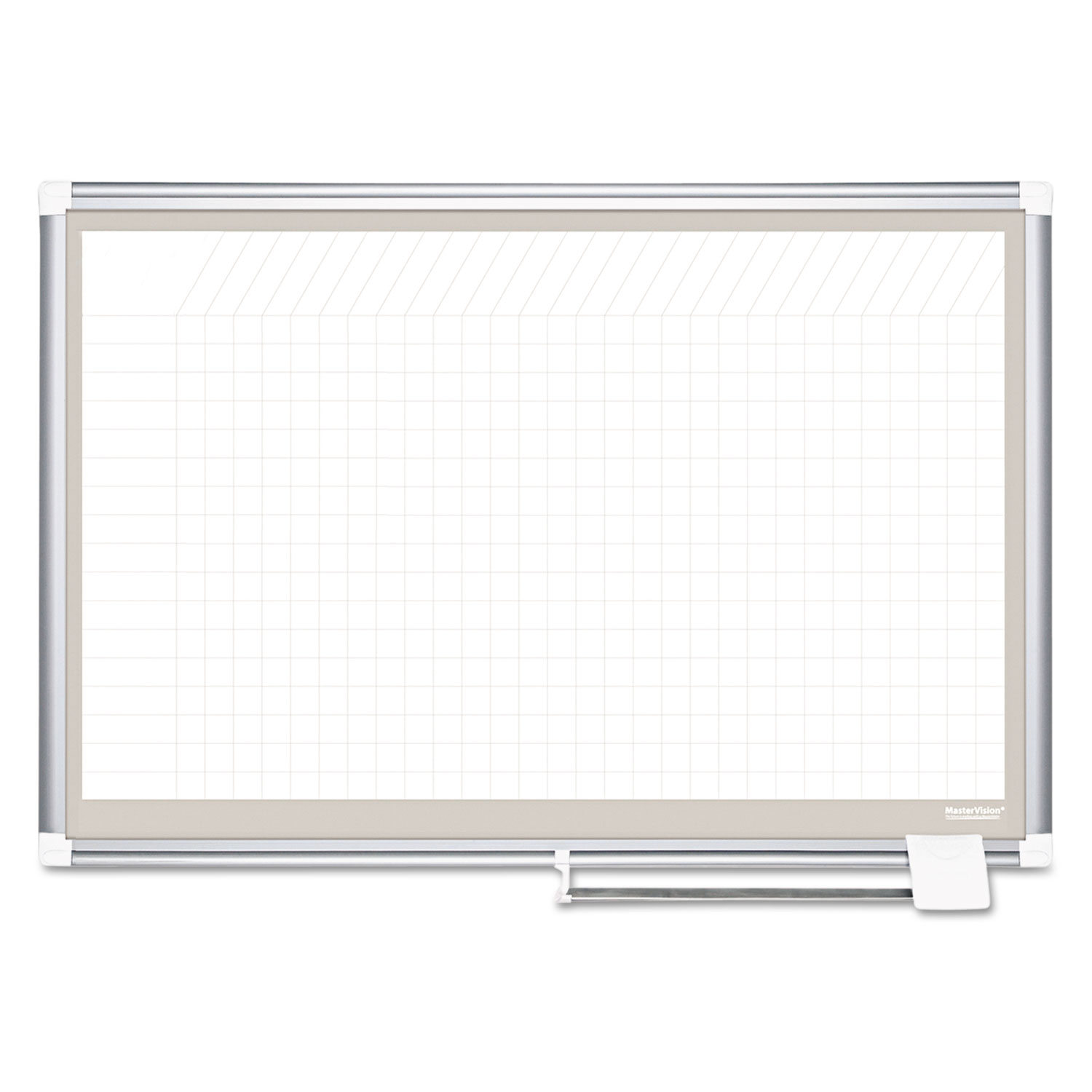 All Purpose Magnetic Planning Board, 1 x 2 Grid, 36 x 24, Aluminum Frame