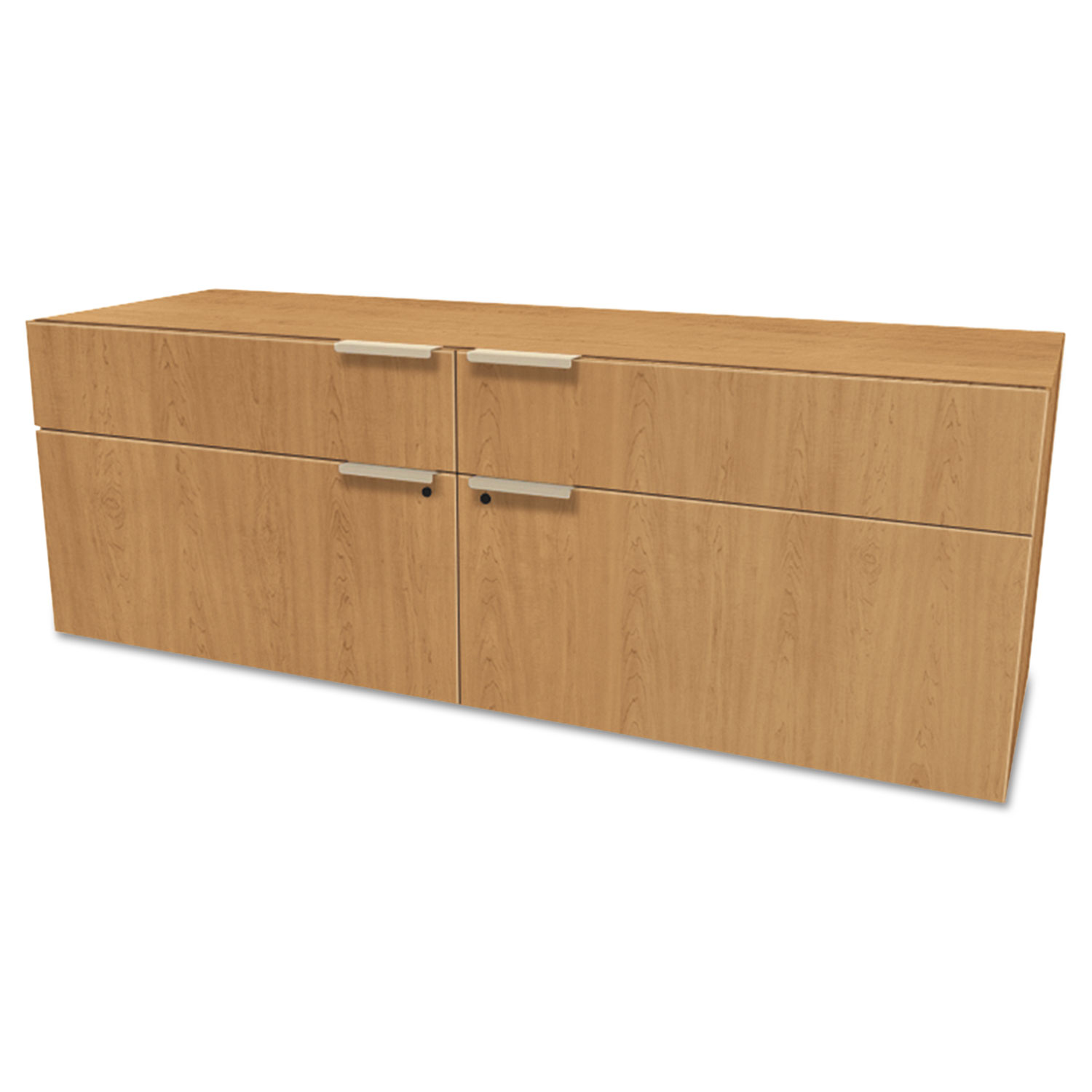 Voi Low Credenza, 2 Box/2 File Drawers, 60w x 20d x 21 1/2h, Harvest