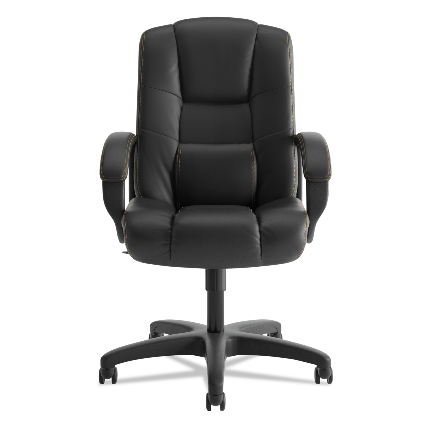 VL131 Series Executive High-Back Chair, Black Vinyl