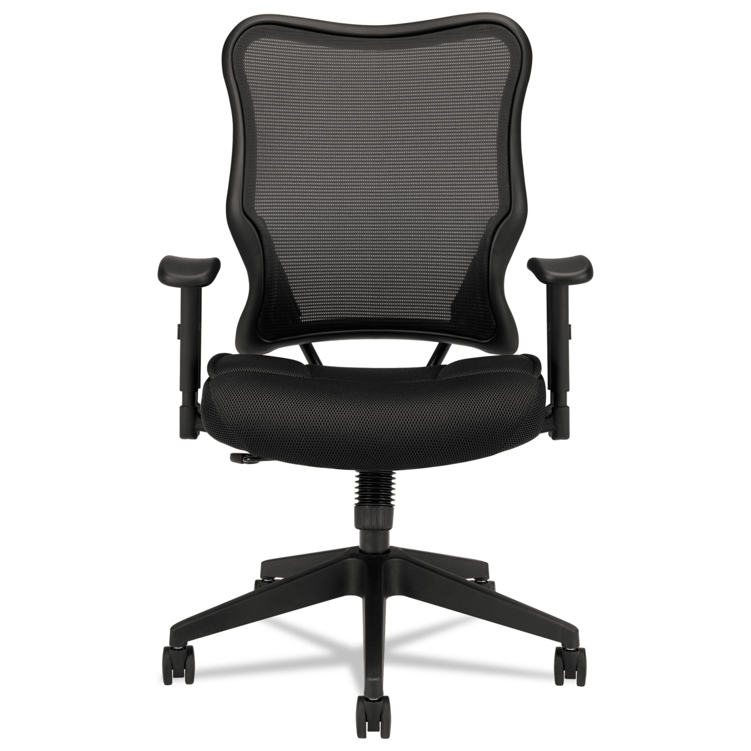 VL702 Series High-Back Swivel/Tilt Work Chair, Black Mesh