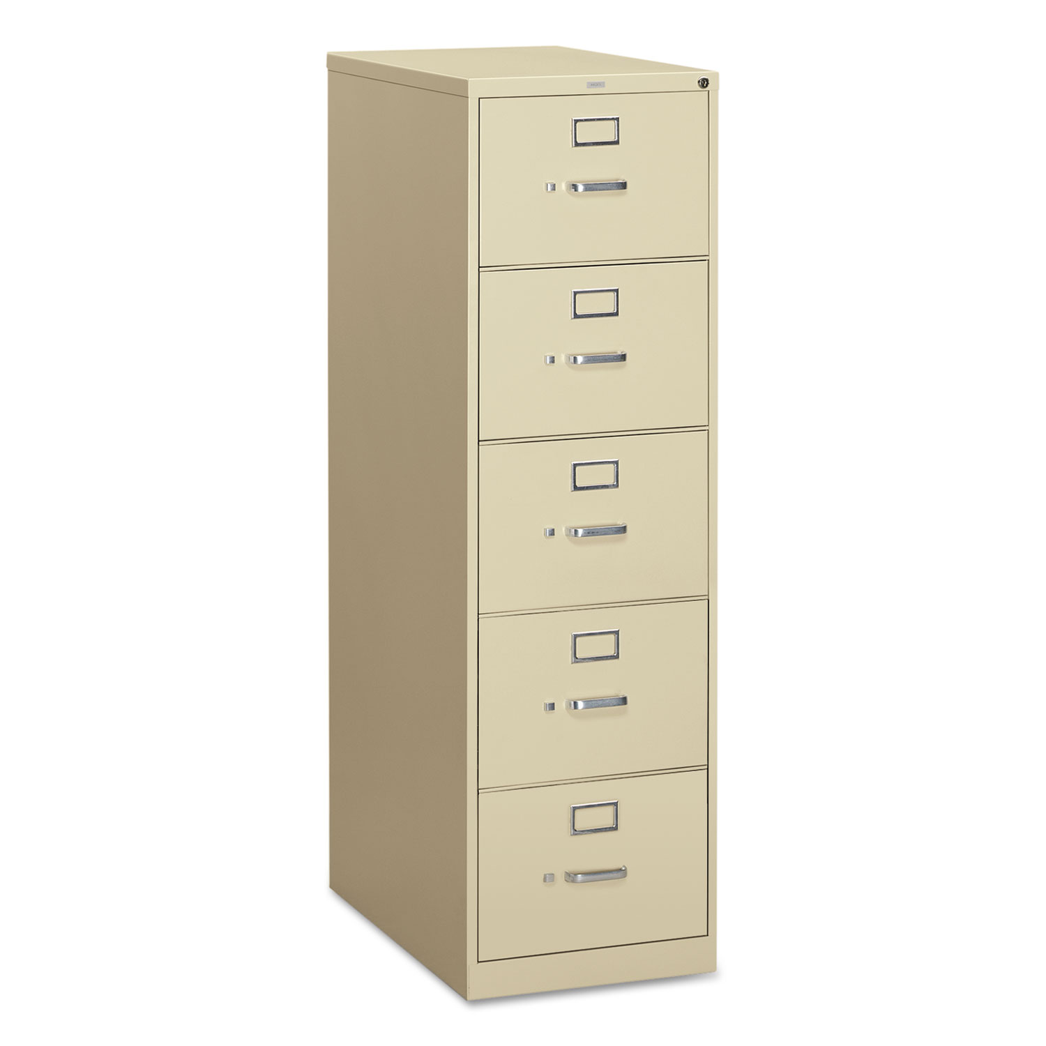 310 Series Five-Drawer, Full-Suspension File, Legal, 26-1/2d, Putty