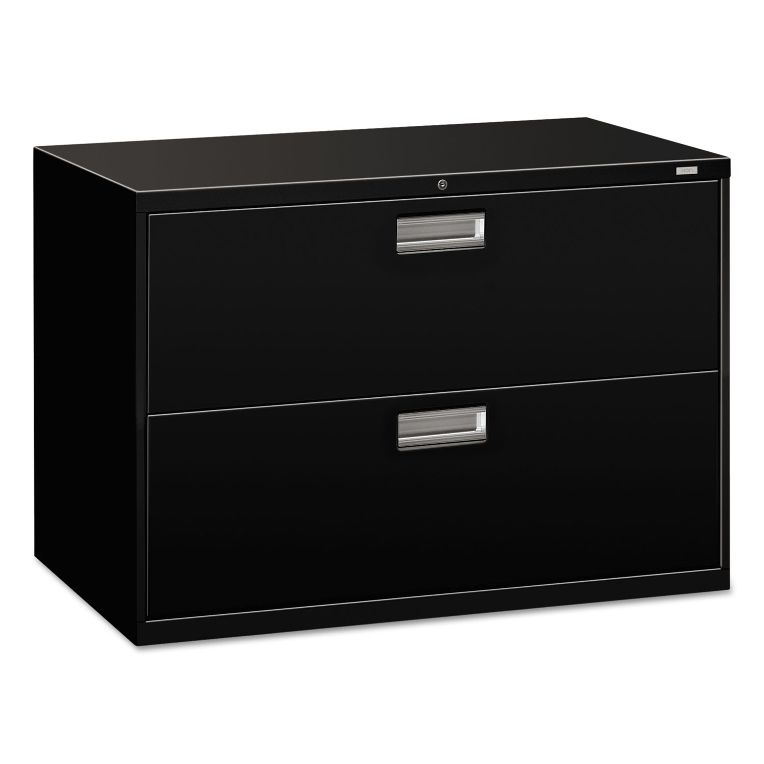 600 Series Two-Drawer Lateral File, 42w x 19-1/4d, Black