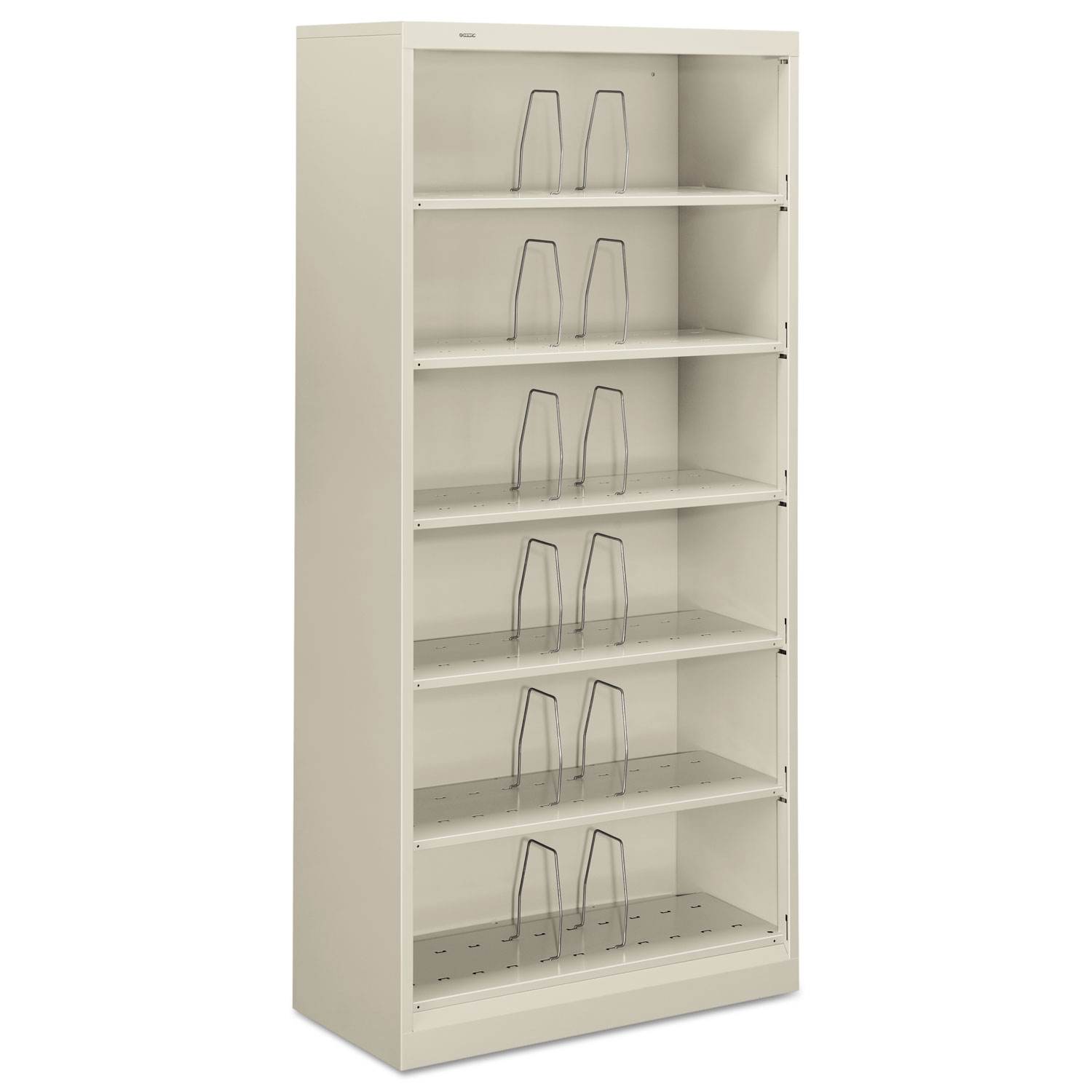 600 Series Steel Open Shelving, Six-Shelf, 36 x 16-3/4 x 75-7/8, Light Gray