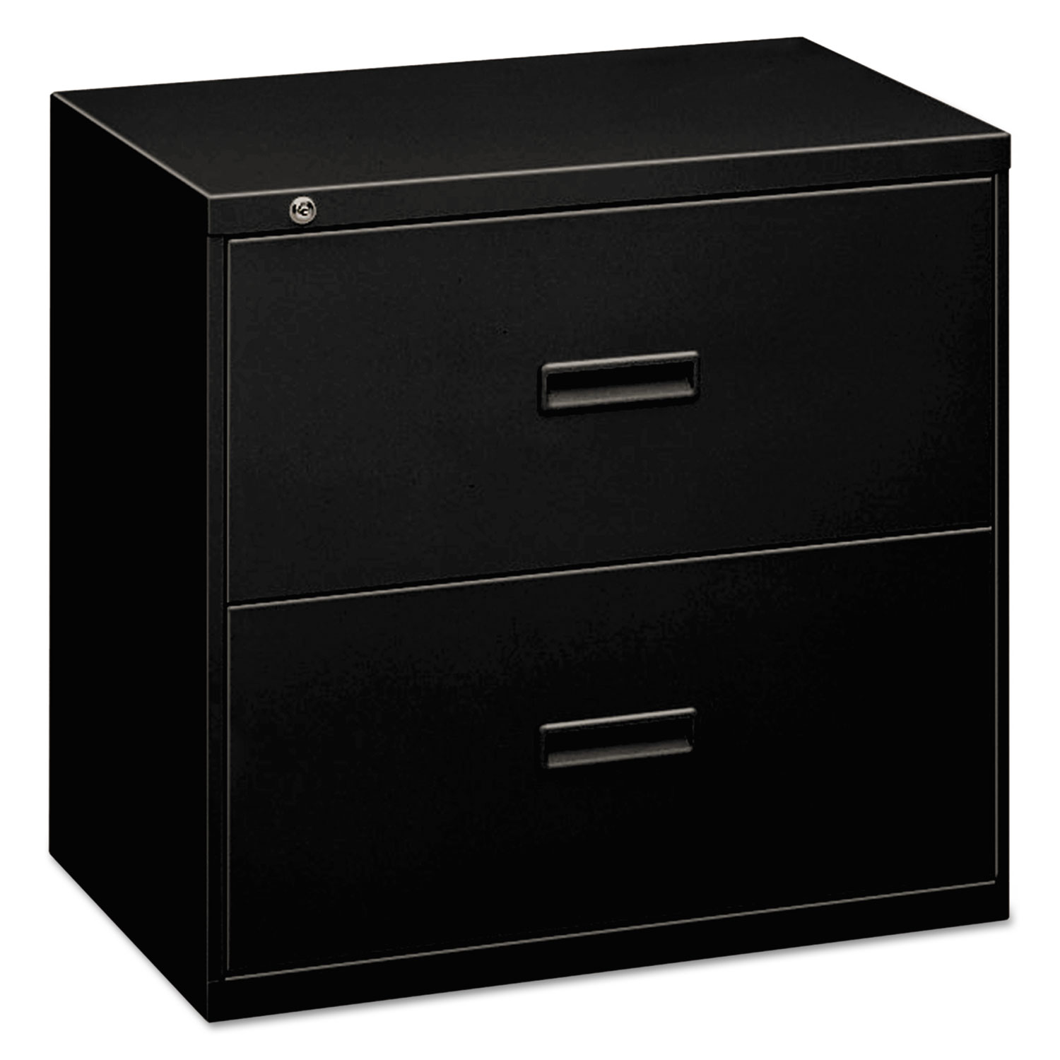 400 Series Two-Drawer Lateral File, 30w x 19-1/4d x 28-3/8, Black