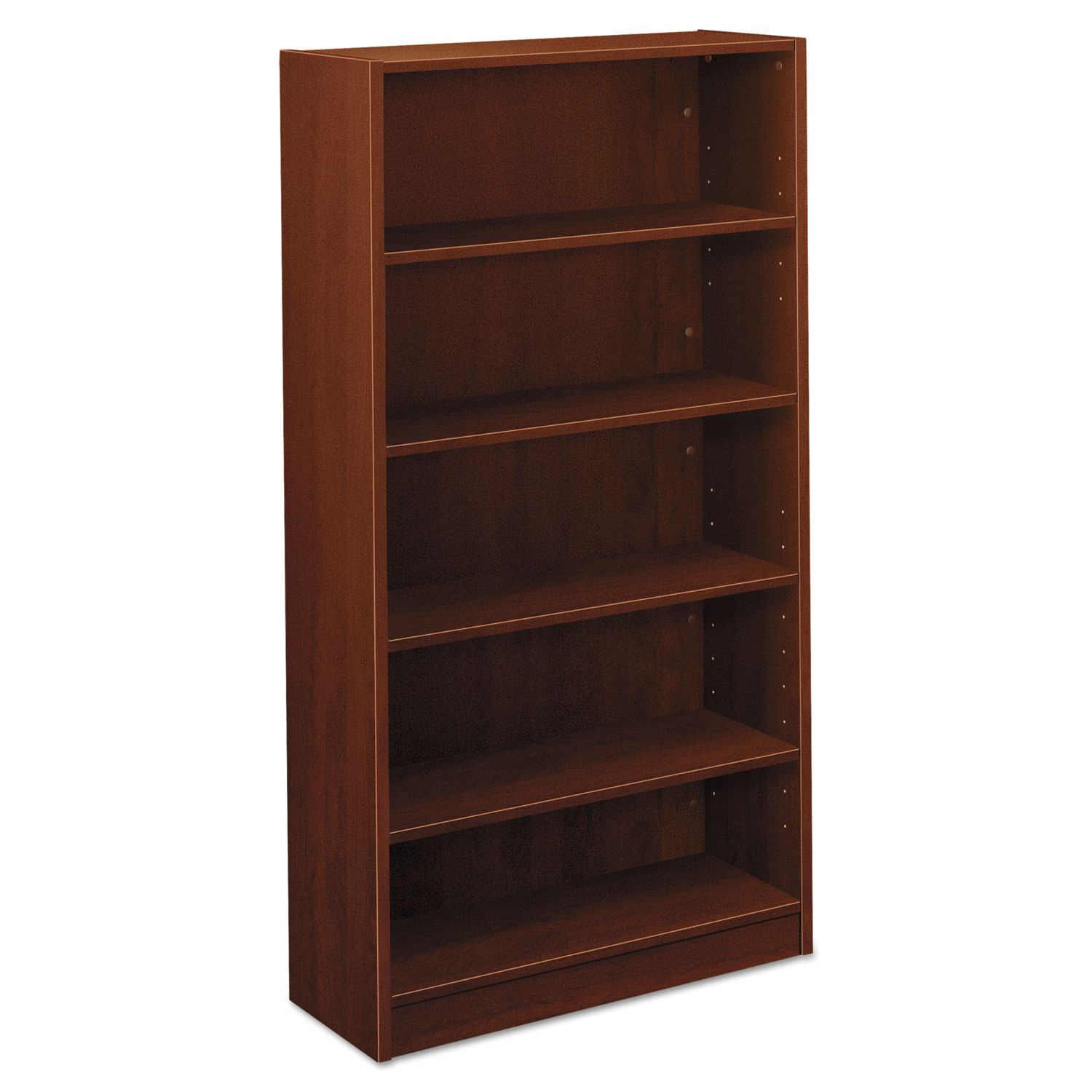 BL Laminate Series Five Shelf Bookcase, 32w x 13 13/16d x 65 3/8h, Medium Cherry