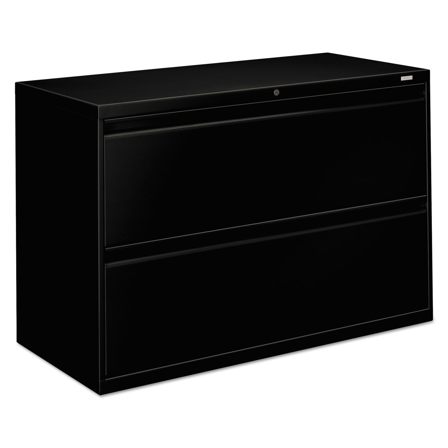800 Series Two-Drawer Lateral File, 42w x 19-1/4d x 28-3/8h, Black