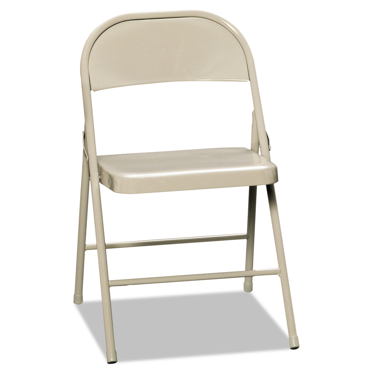 All-Steel Folding Chairs, Light Beige, 4/Carton