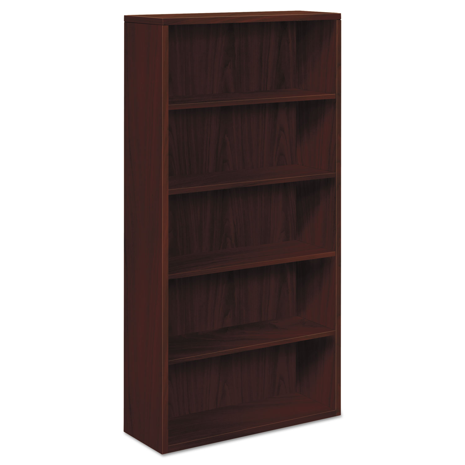 HON H105535.NN 10500 Series Laminate Bookcase, Five-Shelf, 36w x 13-1/8d x 71h, Mahogany (HON105535NN) 