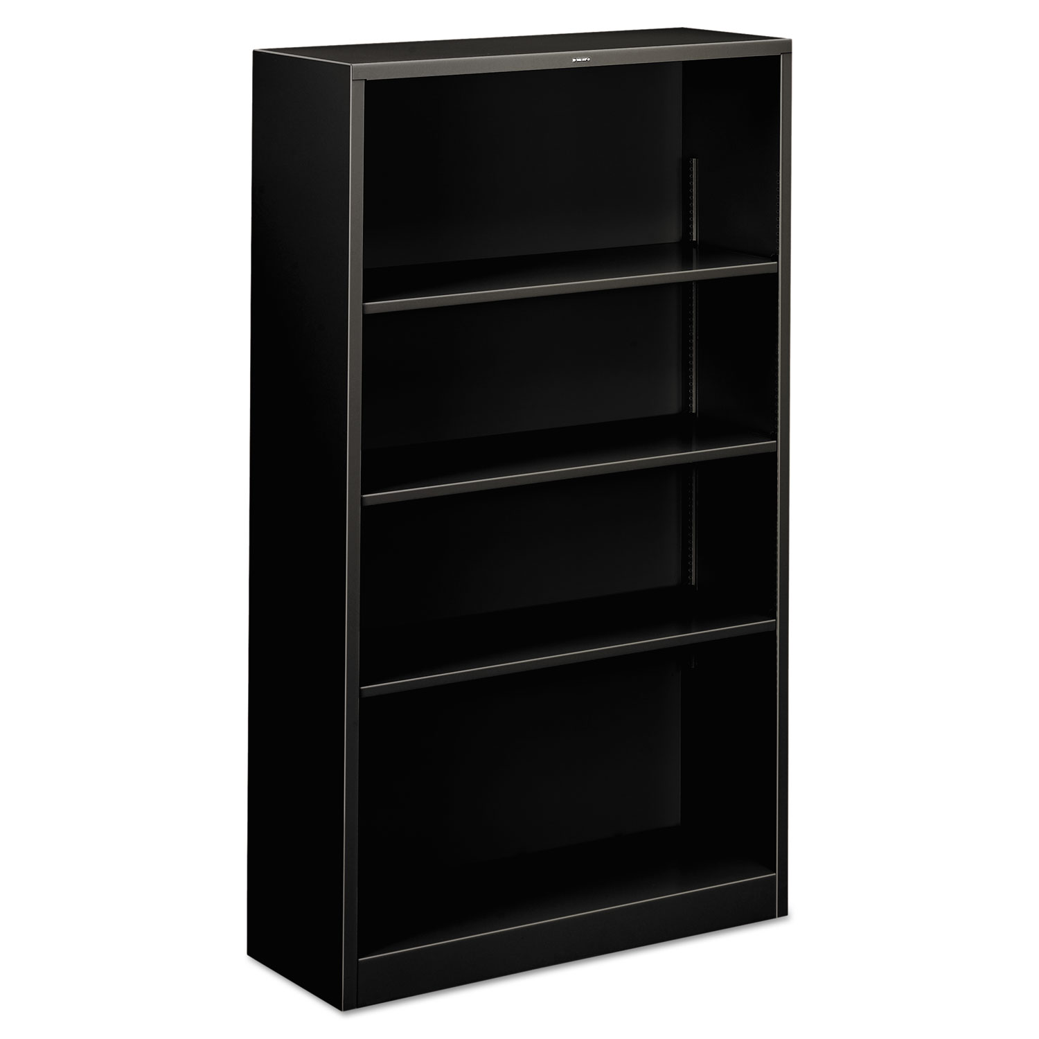  HON HS60ABC.P Metal Bookcase, Four-Shelf, 34-1/2w x 12-5/8d x 59h, Black (HONS60ABCP) 