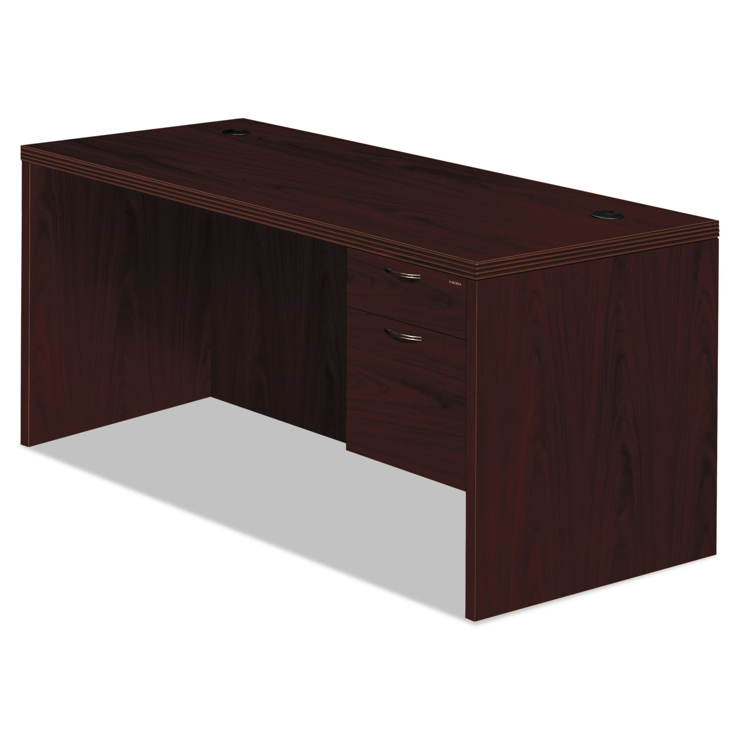 Valido 11500 Series Right Pedestal Desk, 66w x 30d x 29 1/2h, Mahogany