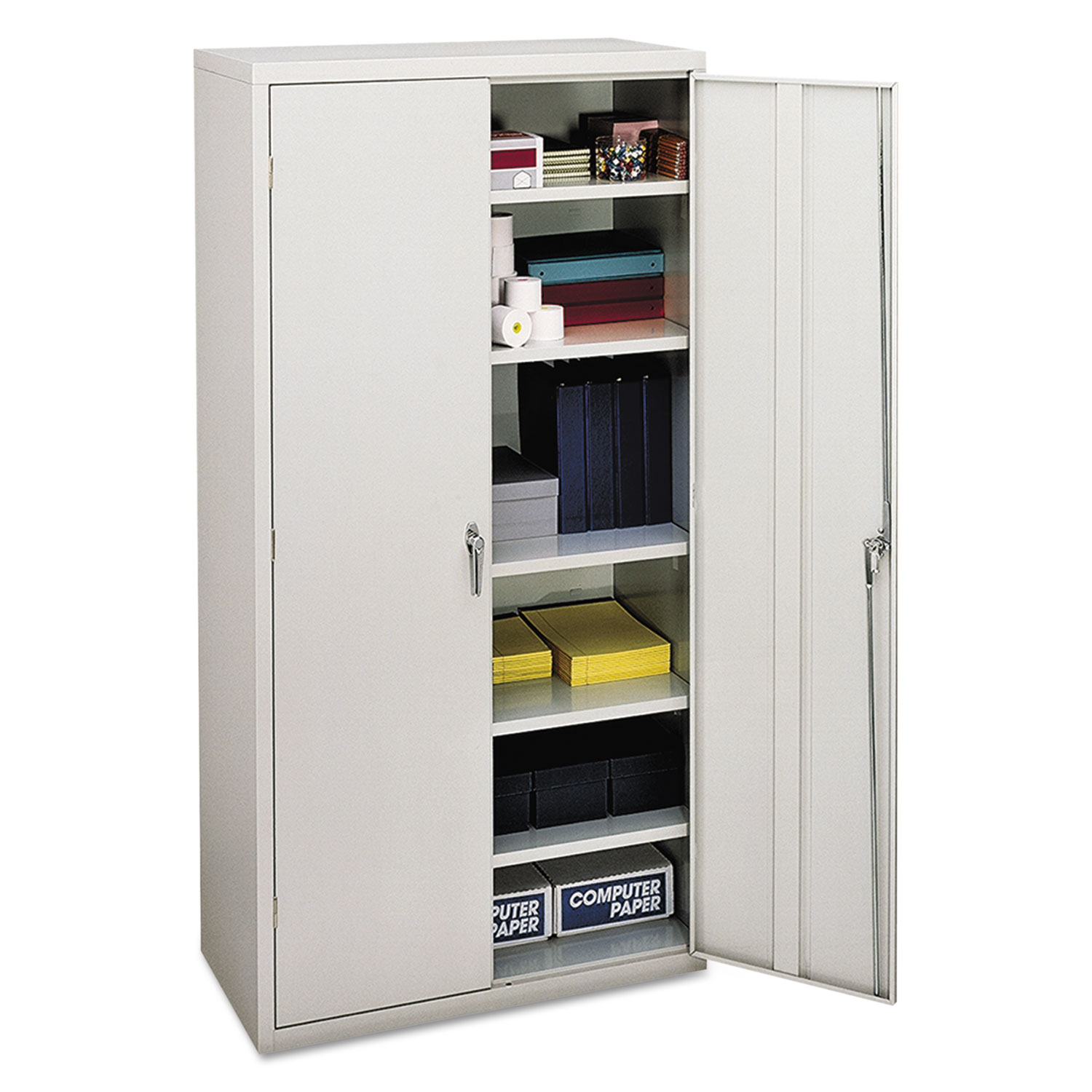  HON HSC1872.L.Q Assembled Storage Cabinet, 36w x 18 1/8d x 71 3/4h, Light Gray (HONSC1872Q) 