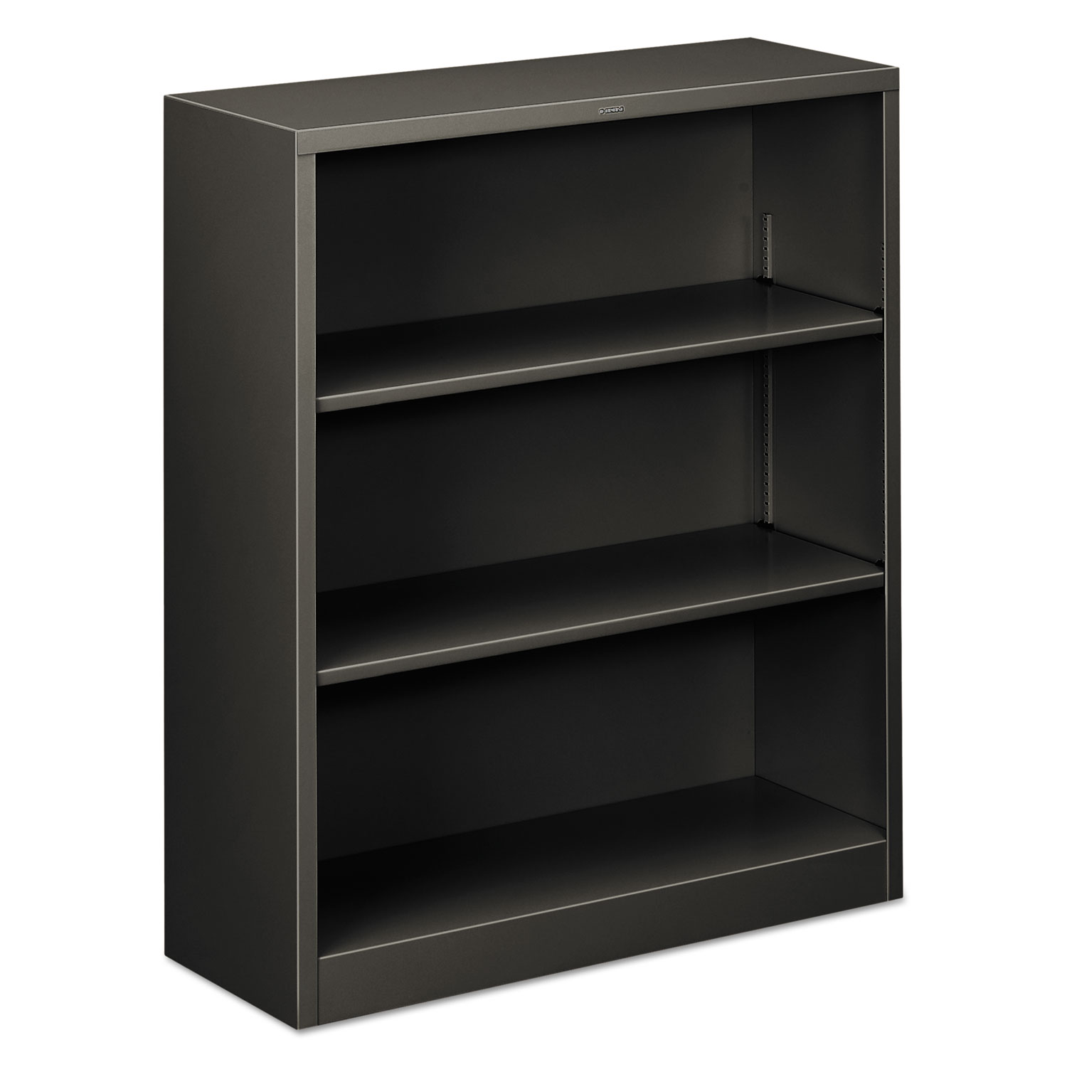  HON HS42ABC.S Metal Bookcase, Three-Shelf, 34-1/2w x 12-5/8d x 41h, Charcoal (HONS42ABCS) 
