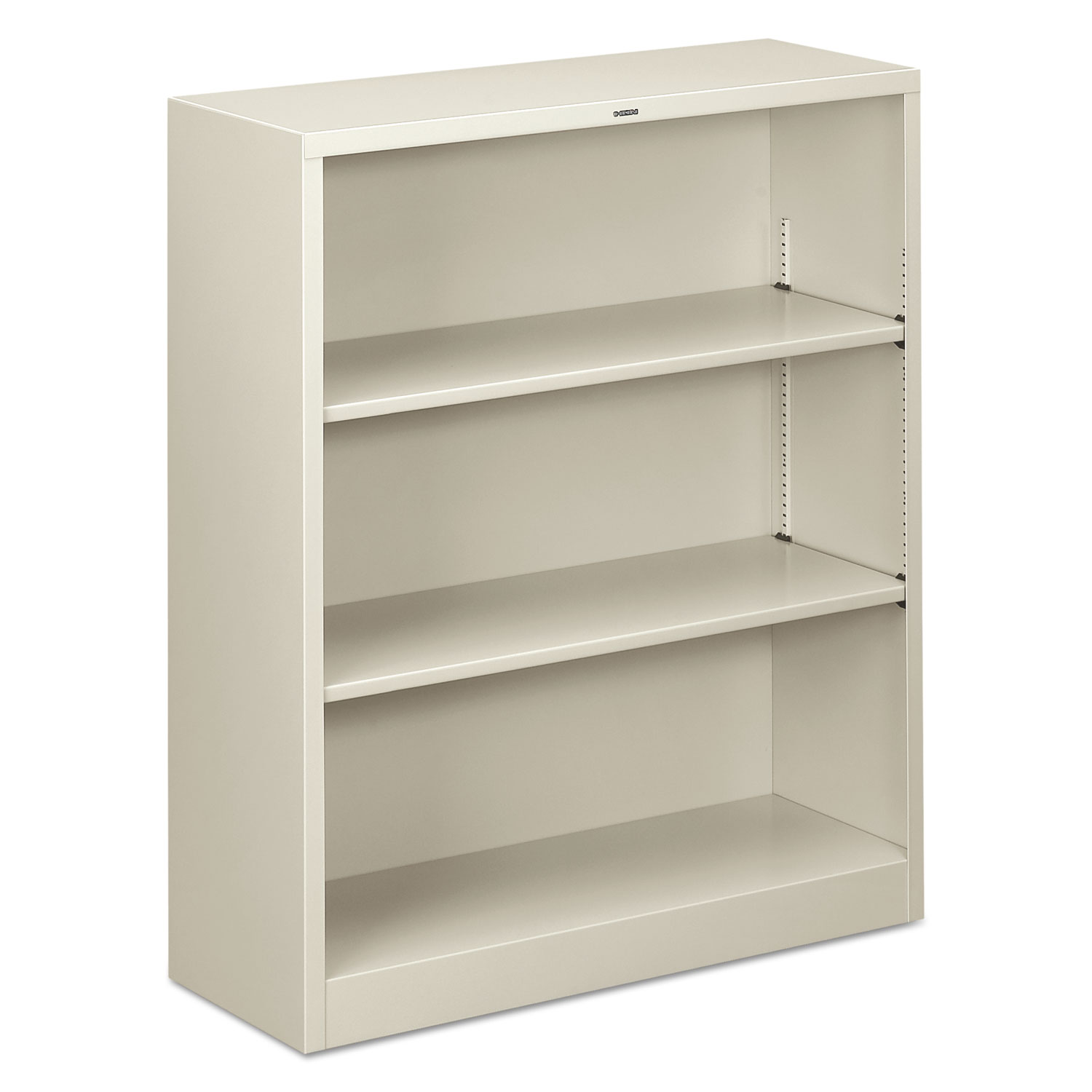  HON HS42ABC.Q Metal Bookcase, Three-Shelf, 34-1/2w x 12-5/8d x 41h, Light Gray (HONS42ABCQ) 