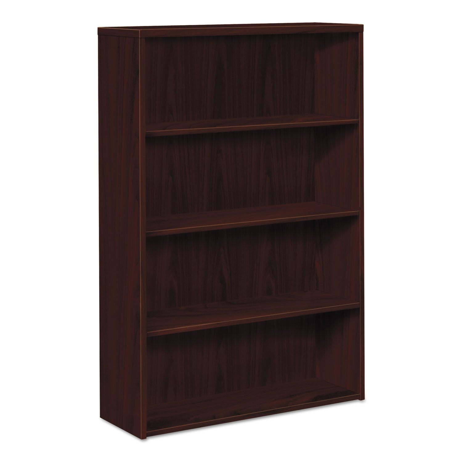  HON H105534.NN 10500 Series Laminate Bookcase, Four-Shelf, 36w x 13-1/8d x 57-1/8h, Mahogany (HON105534NN) 