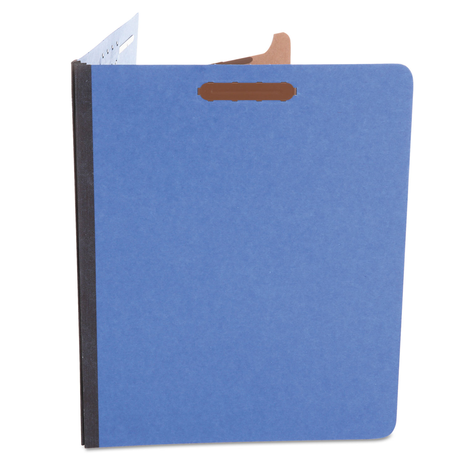 Pressboard Classification Folders, Letter, Four-Section, Cobalt Blue, 10/Box