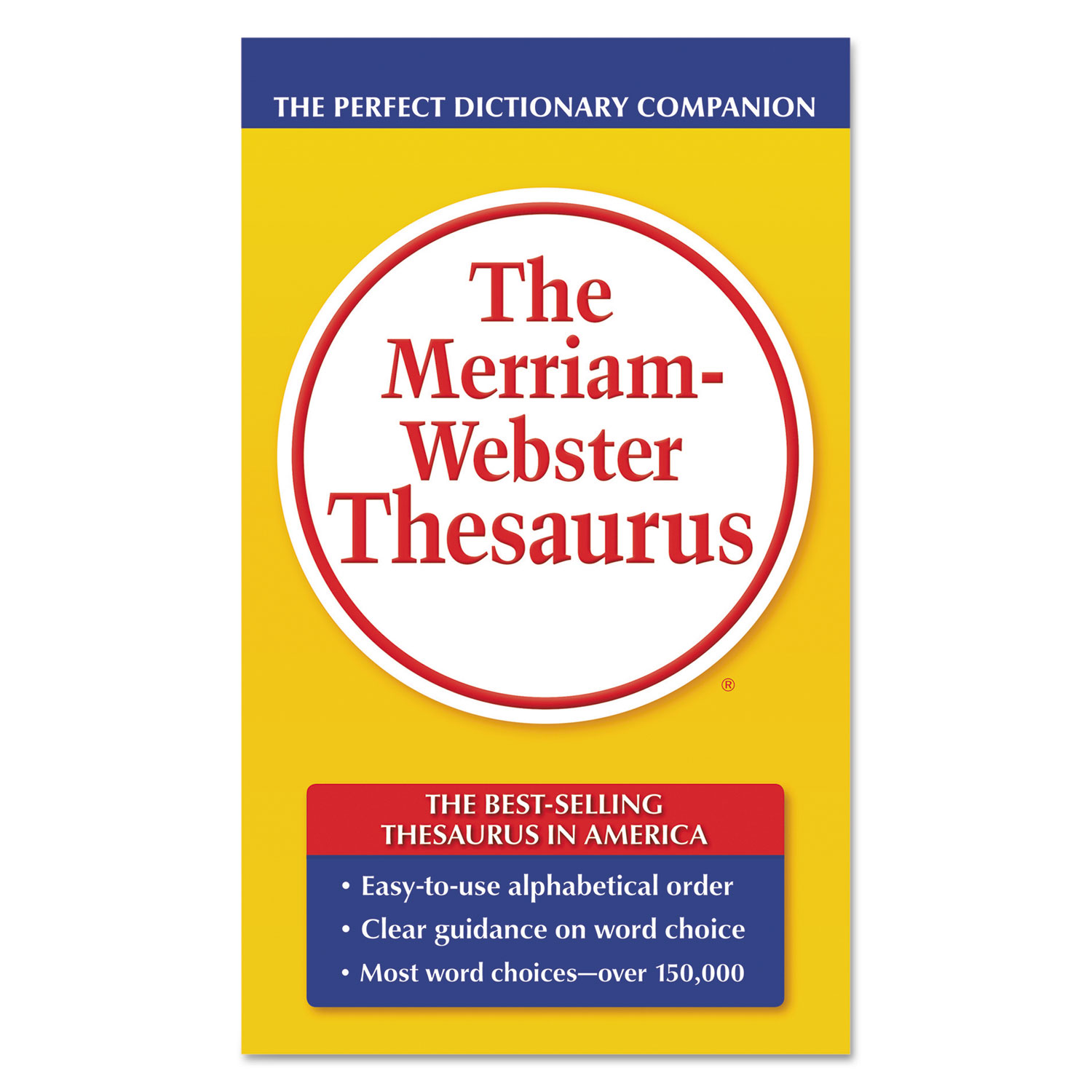  Merriam Webster MER850 The Merriam-Webster Thesaurus, Dictionary Companion, Paperback, 800 Pages (MER850) 