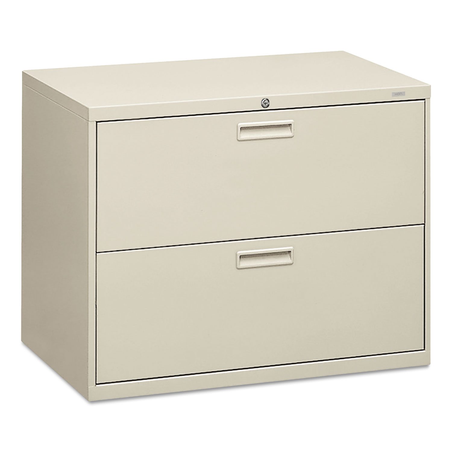 500 Series Two-Drawer Lateral File, 36w x 19-1/4d x 28-3/8h, Light Gray