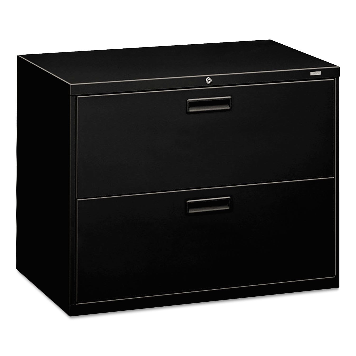500 Series Two-Drawer Lateral File, 36w x 18d x 28h, Black