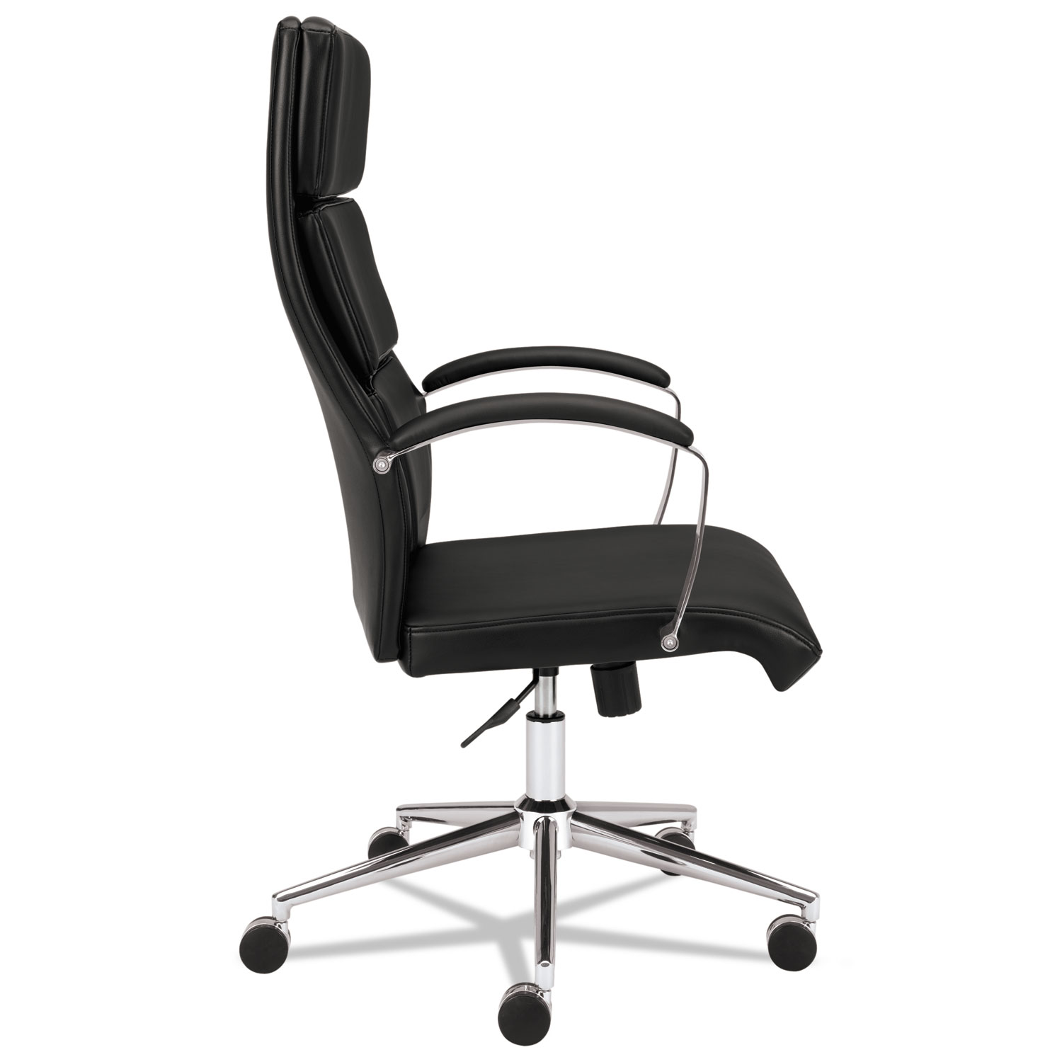 VL105 Series Executive High-Back Chair, Black Leather