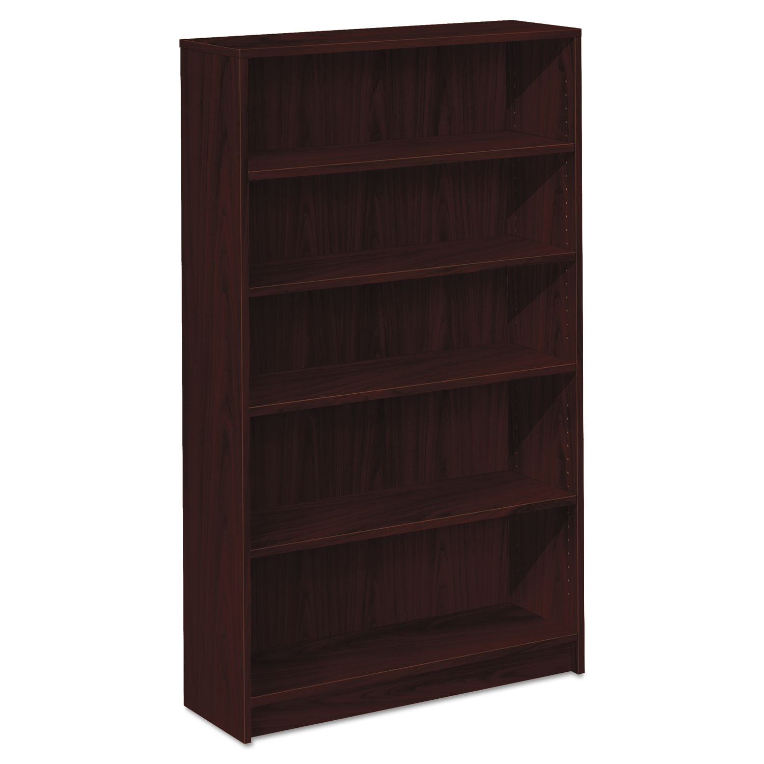 1870 Series Bookcase, Five Shelf, 36w x 11 1/2d x 60 1/8h, Mahogany