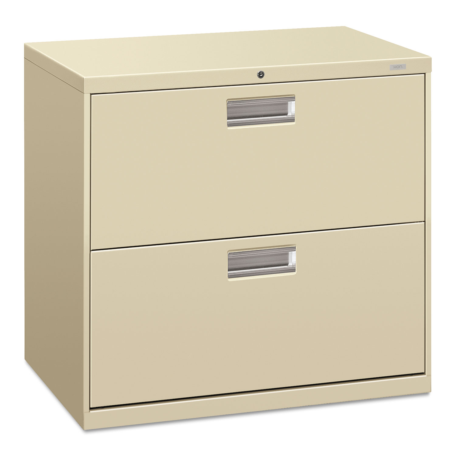 600 Series Two-Drawer Lateral File, 30w x 19-1/4d, Putty