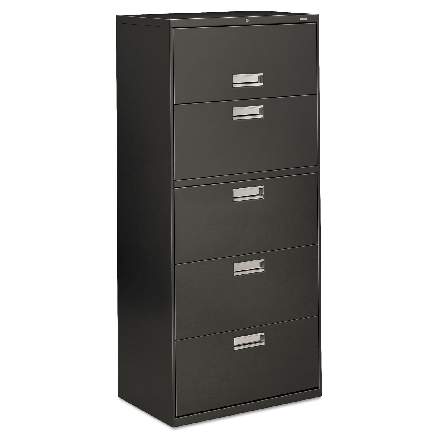  HON H675.L.S 600 Series Five-Drawer Lateral File, 30w x 18d x 64.25h, Charcoal (HON675LS) 