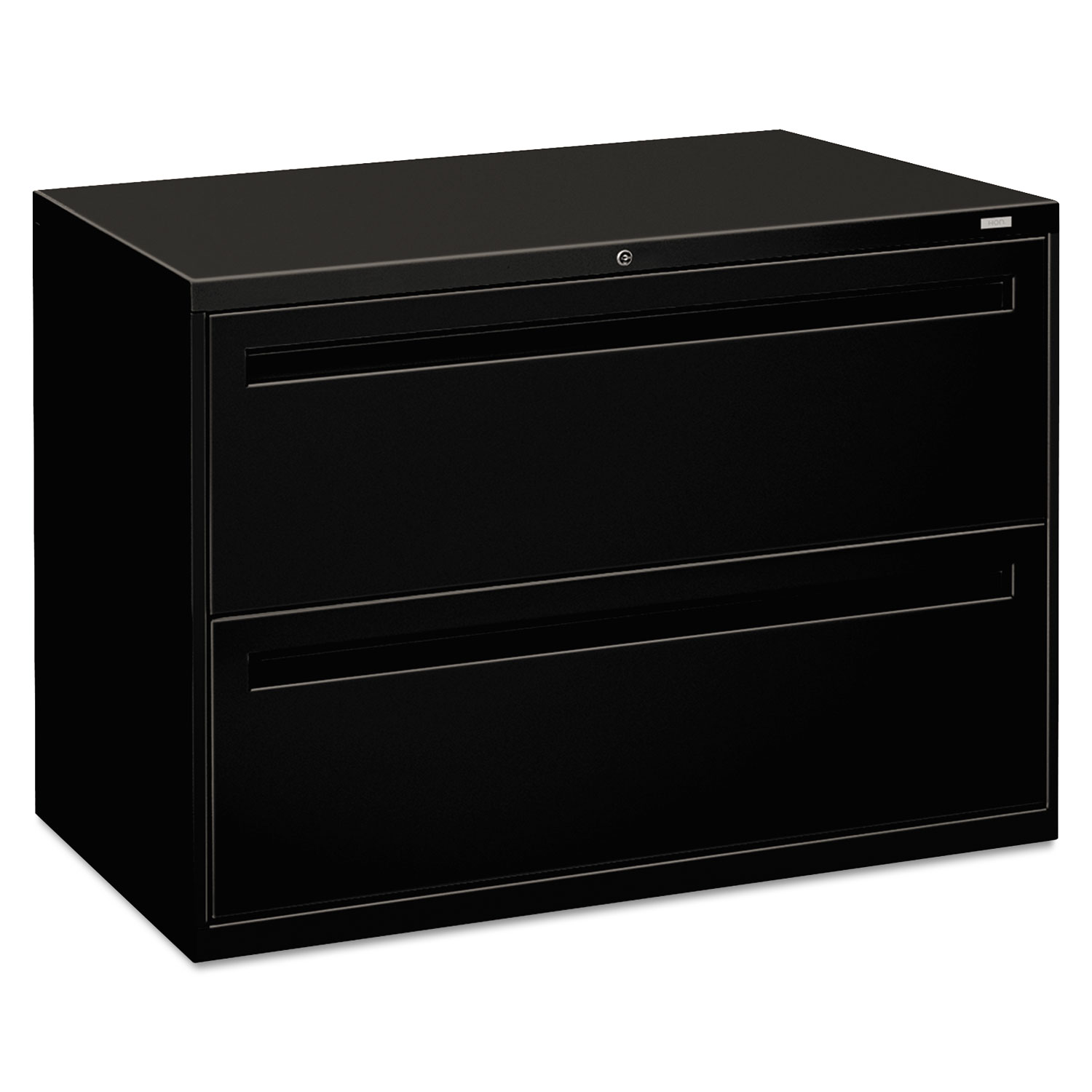 700 Series Two-Drawer Lateral File, 42w x 19-1/4d, Black