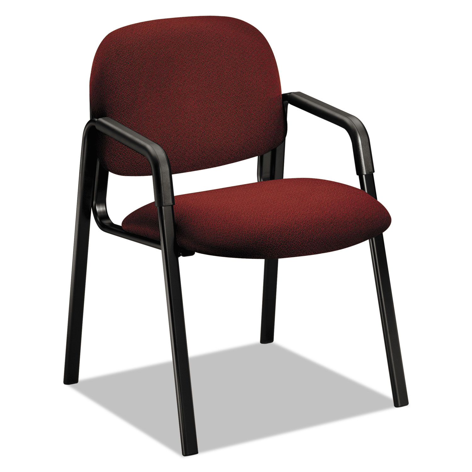Solutions 4000 Series Seating Leg Base Guest Arm Chair, Burgundy