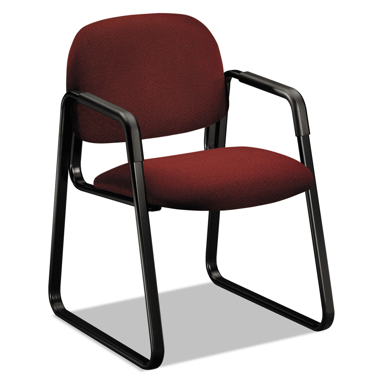 Solutions 4000 Series Seating Sled Base Guest Chair, Burgundy