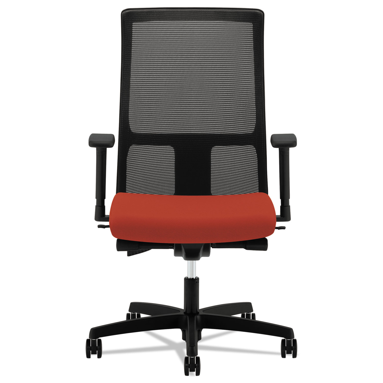 Ignition Series Mesh Mid-Back Work Chair, Poppy Fabric Upholstered Seat