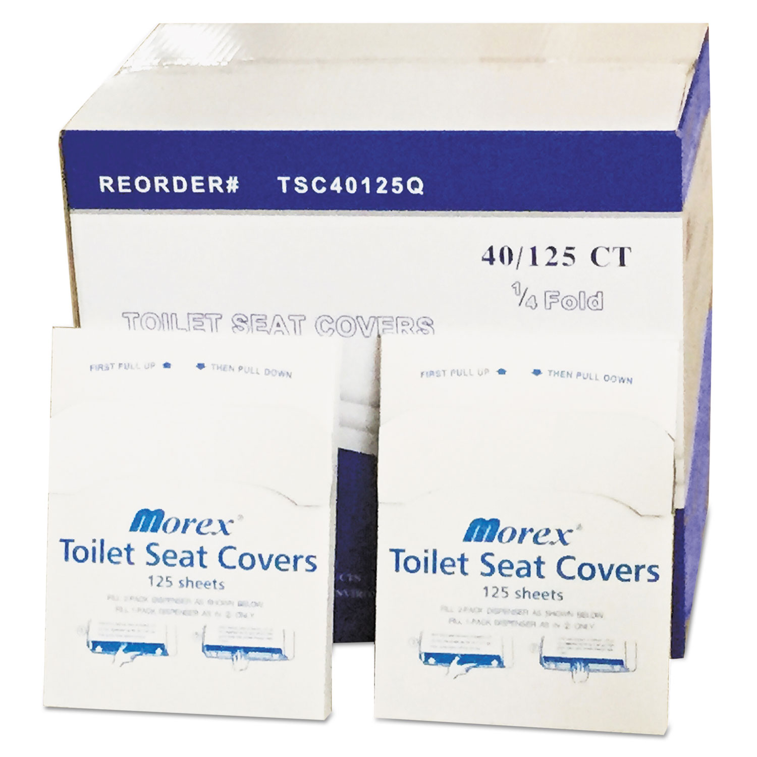  GEN GENTSC40125Q Quarter-Fold Toilet Seat Covers, White, 14 1/2 x 16 1/2, 5000/Carton (GENTSC40125Q) 